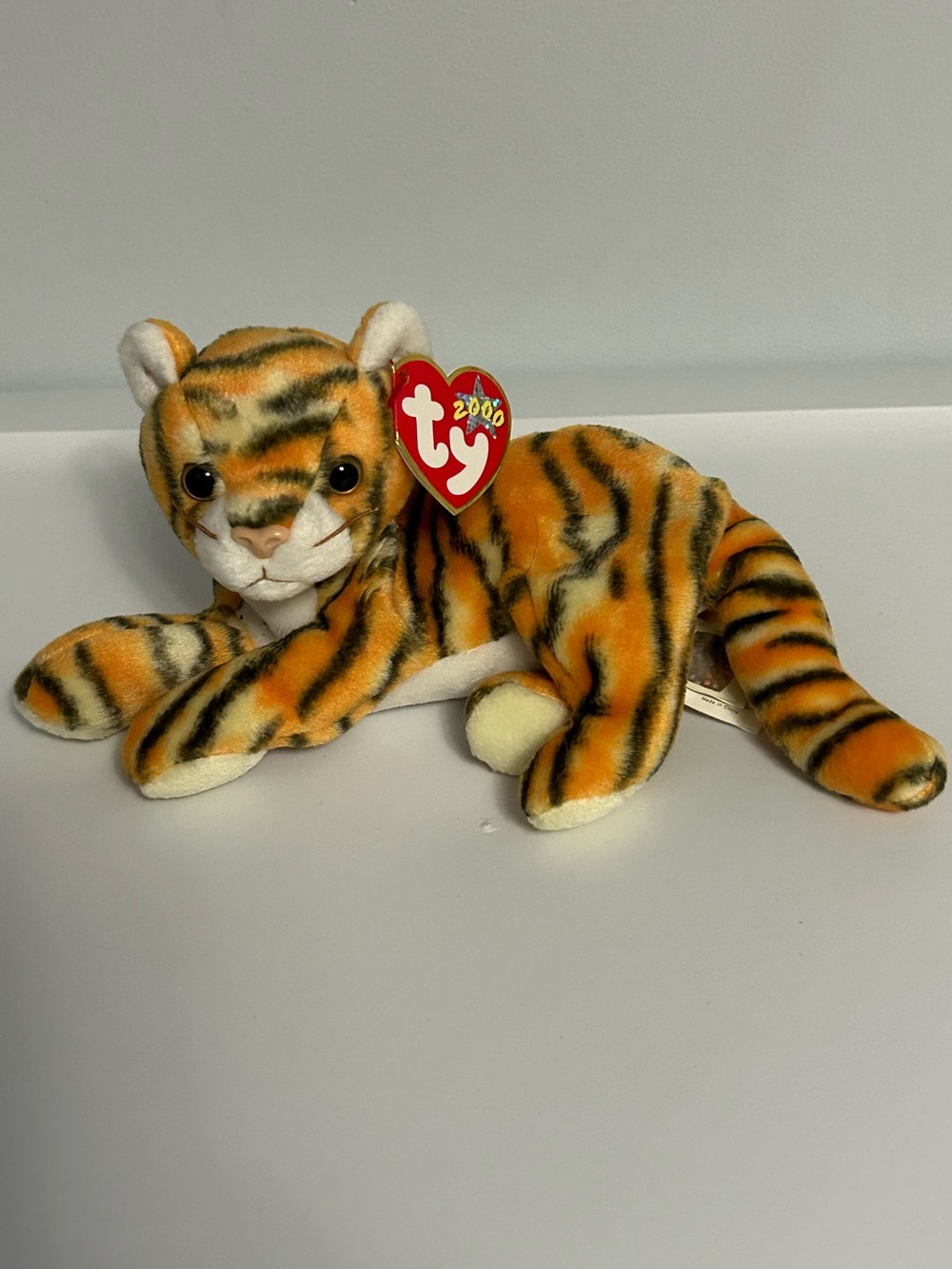 Ty Tiger Plush India with Orange, Black & Cream Fur